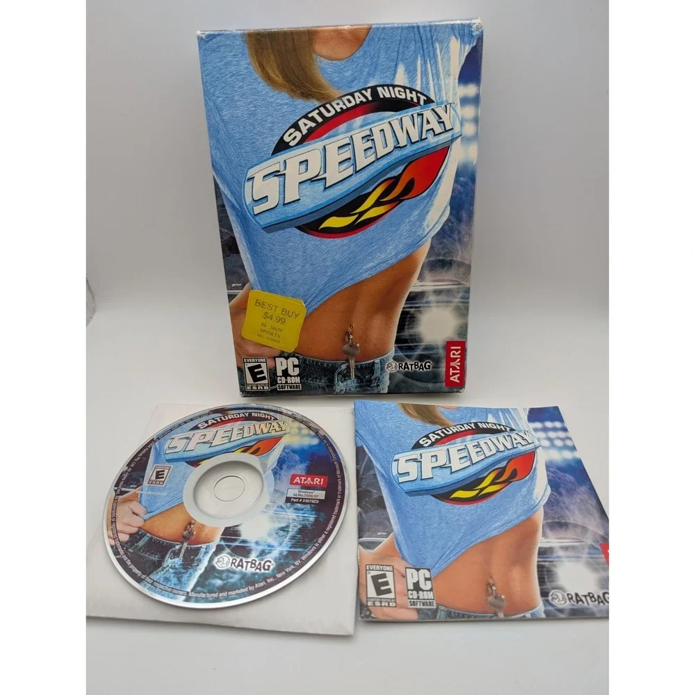 Saturday Night Speedway (PC, 2004) Atari Ratbag‎ Studio Small Box Complete